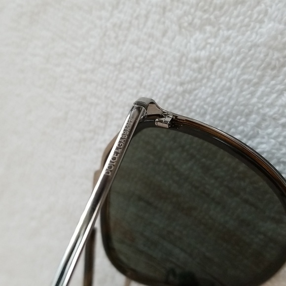 Dolce&Gabbana Men's Metal Double-Bridge Round Aviator Sunglasses - Picture 10 of 12